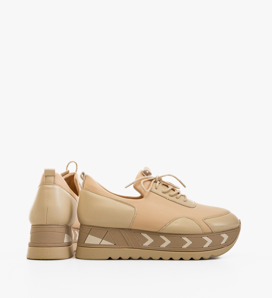 Sneakers dama Gazy Bej - 5 | YEO