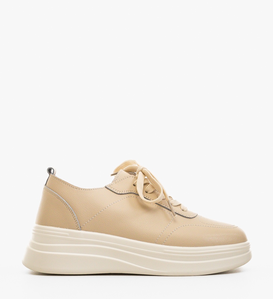 Sneakers Dama Haley Bej - 3 | YEO