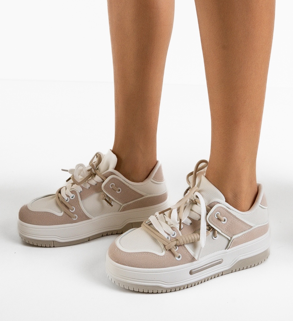 Sneakers dama Hammur Bej - 2 | YEO