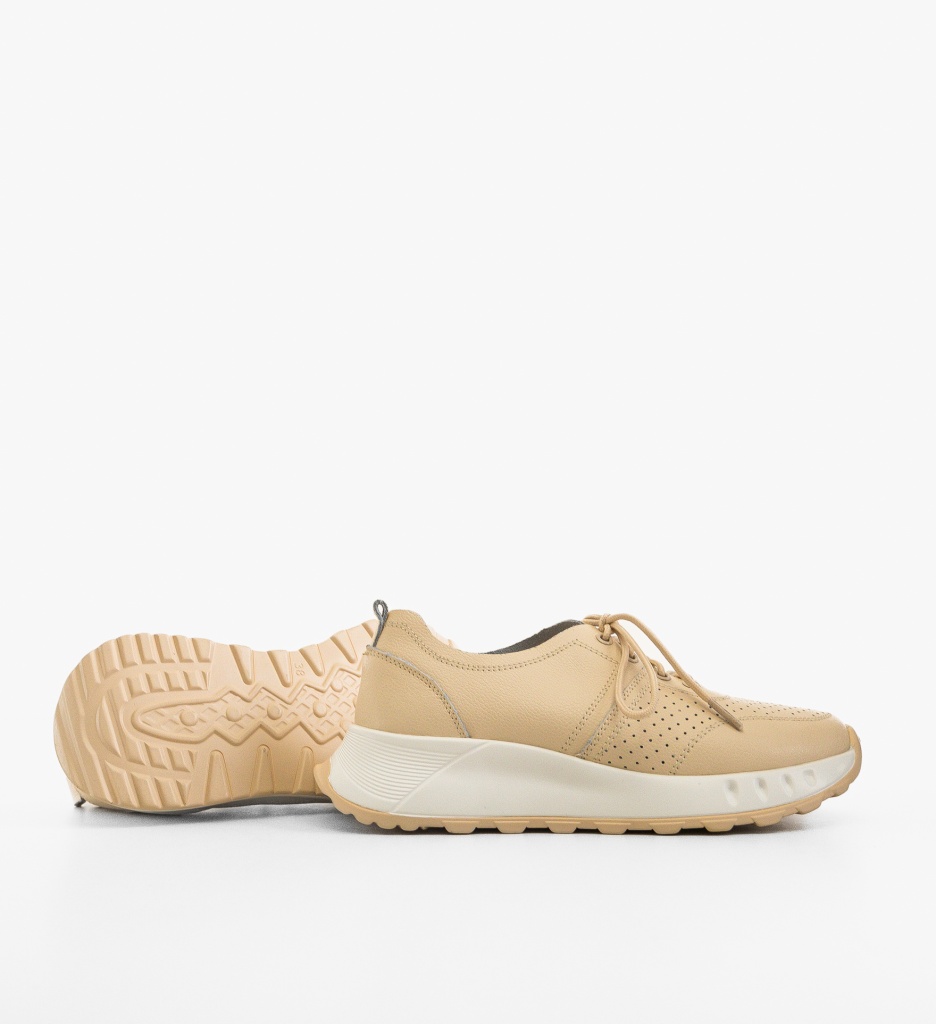 Sneakers dama Horazia Bej - 3 | YEO