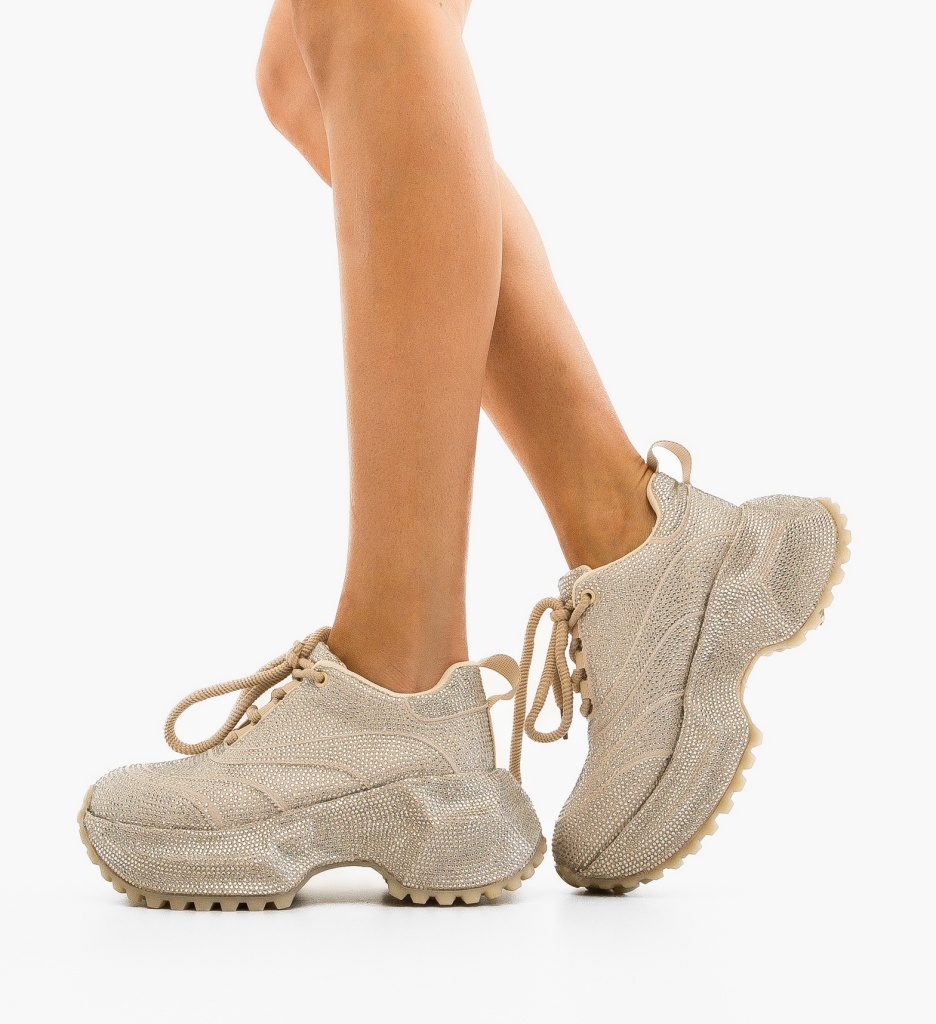 Sneakers dama Juanita Bej - 2 | YEO