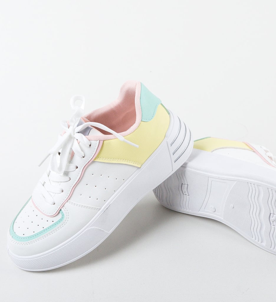 Sneakers dama Kaia Galbeni - 5 | YEO