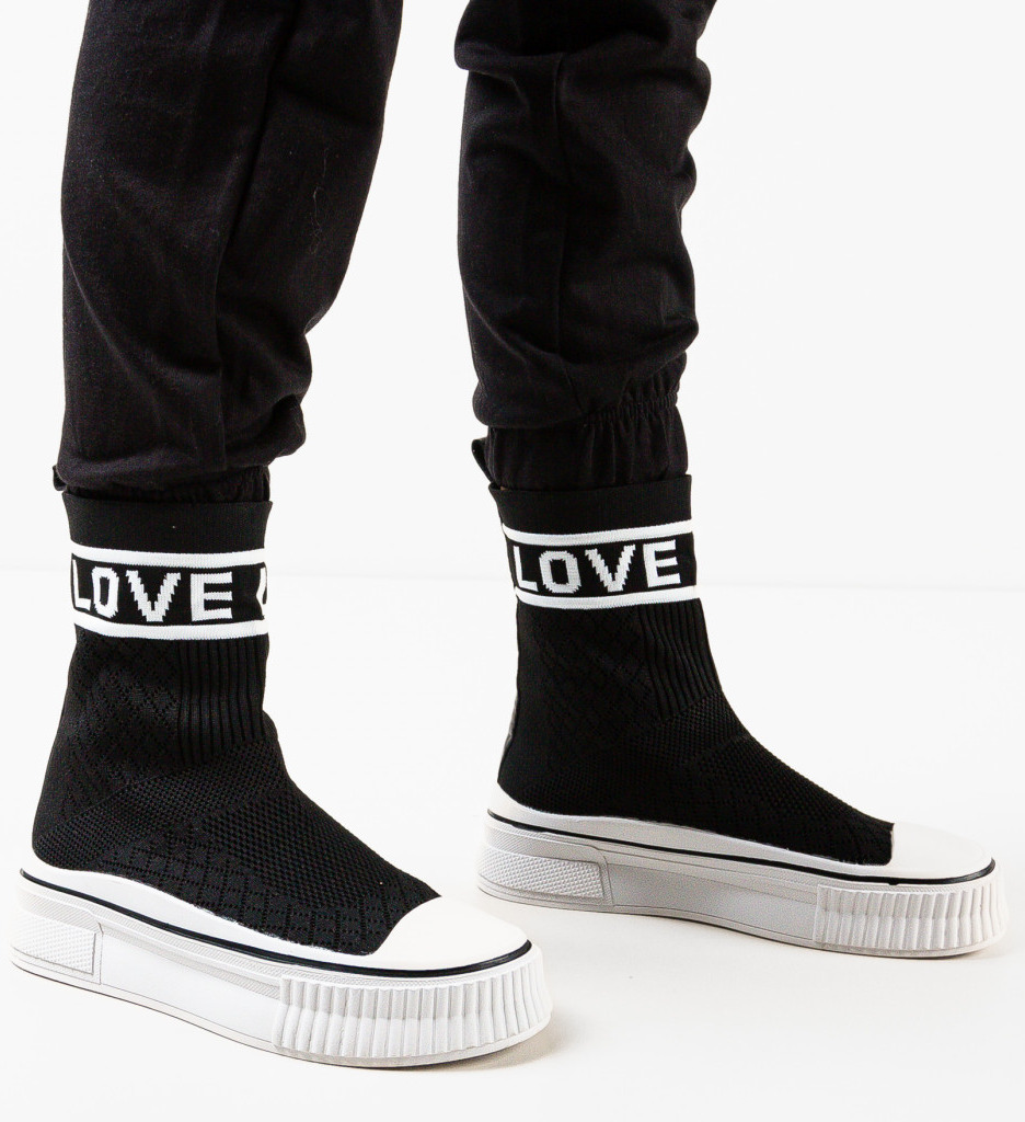 Sneakers dama Loveest Negri - 2 | YEO