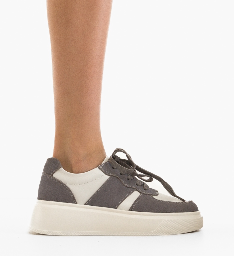 Sneakers Dama Miriam Gri - 5 | YEO