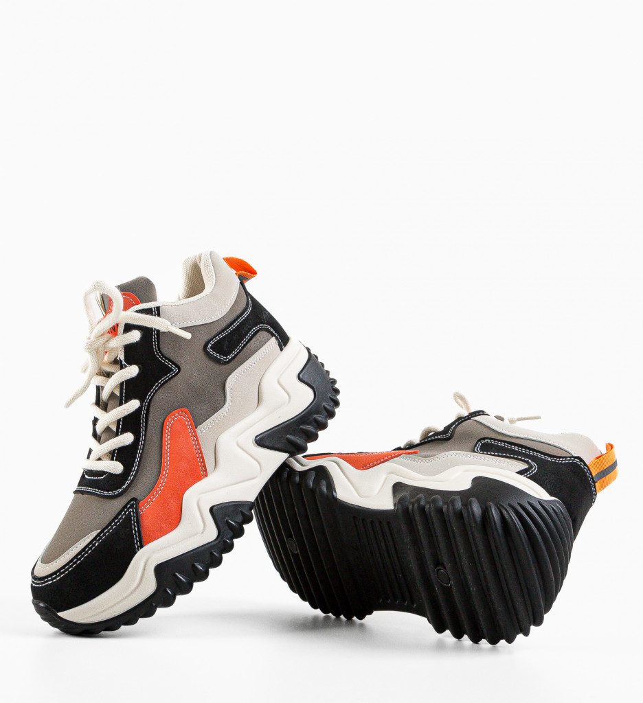 Sneakers dama Orangyna Gri - 4 | YEO