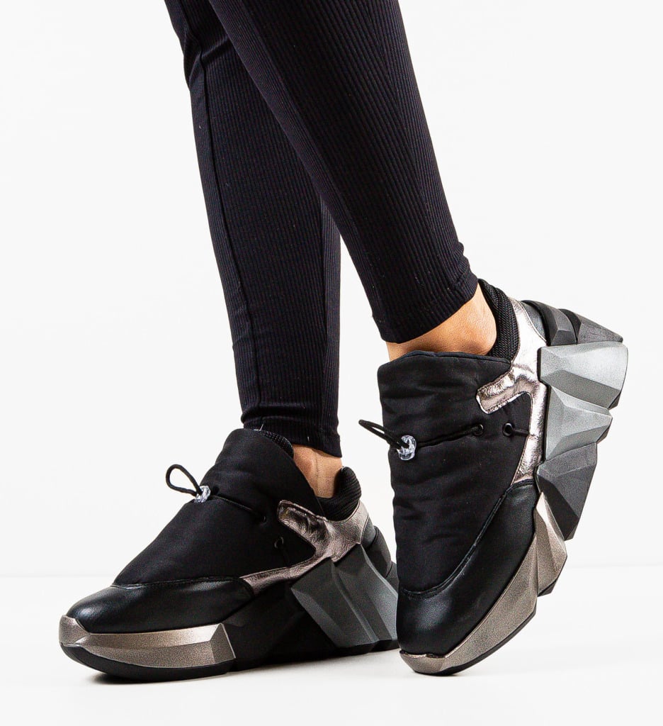 Sneakers dama Plicay Negri - 1 | YEO