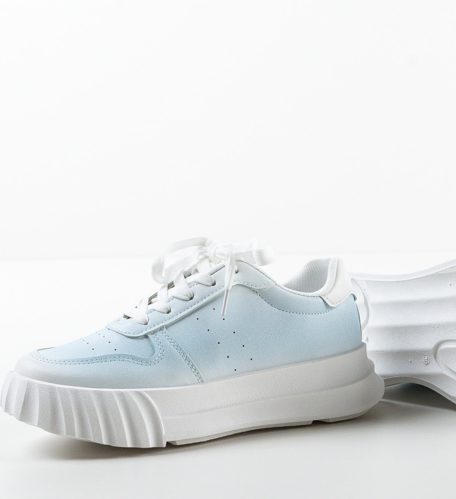 Sneakers dama Preston Albastri - 5 | YEO