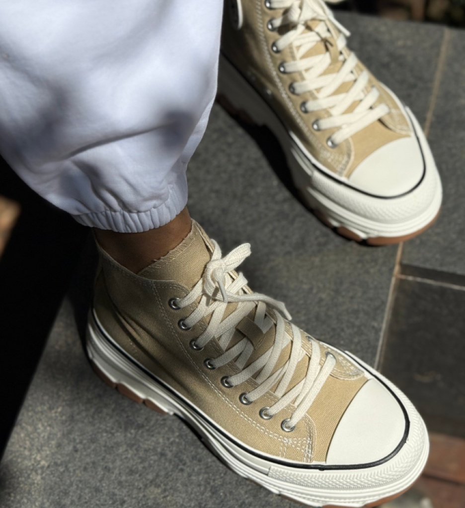 Sneakers dama Puss Khaki - 1 | YEO