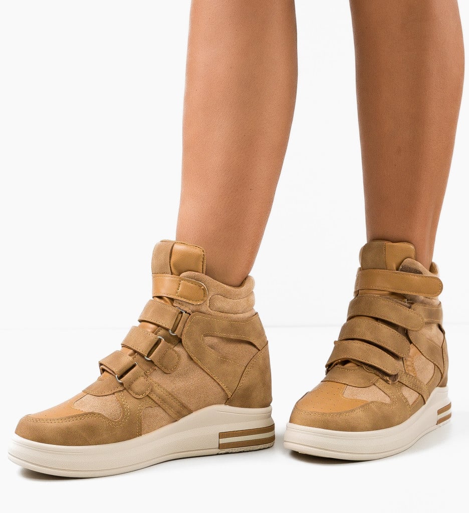 Sneakers dama Scott Khaki - 3 | YEO