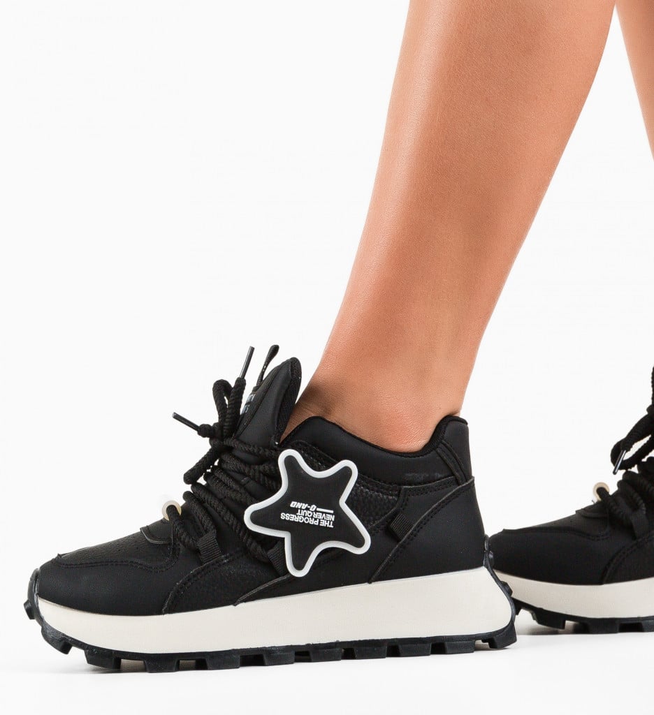 Sneakers dama Starko Negri - 1 | YEO