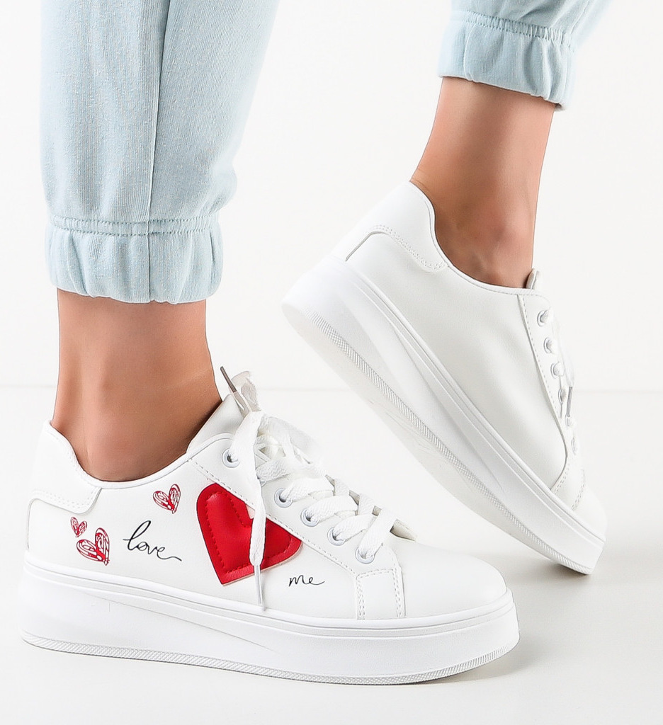 Sneakers dama Tares Albi - 3 | YEO