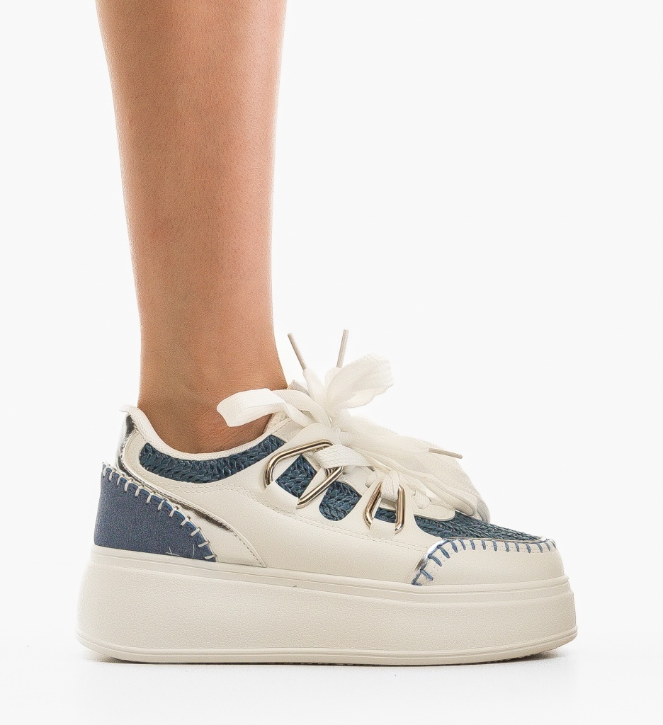 Sneakers dama Verana Albastri - 4 | YEO