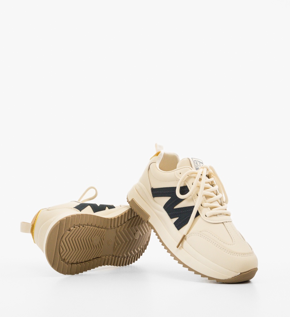 Sneakers dama Zuhra Bej 2 - 3 | YEO