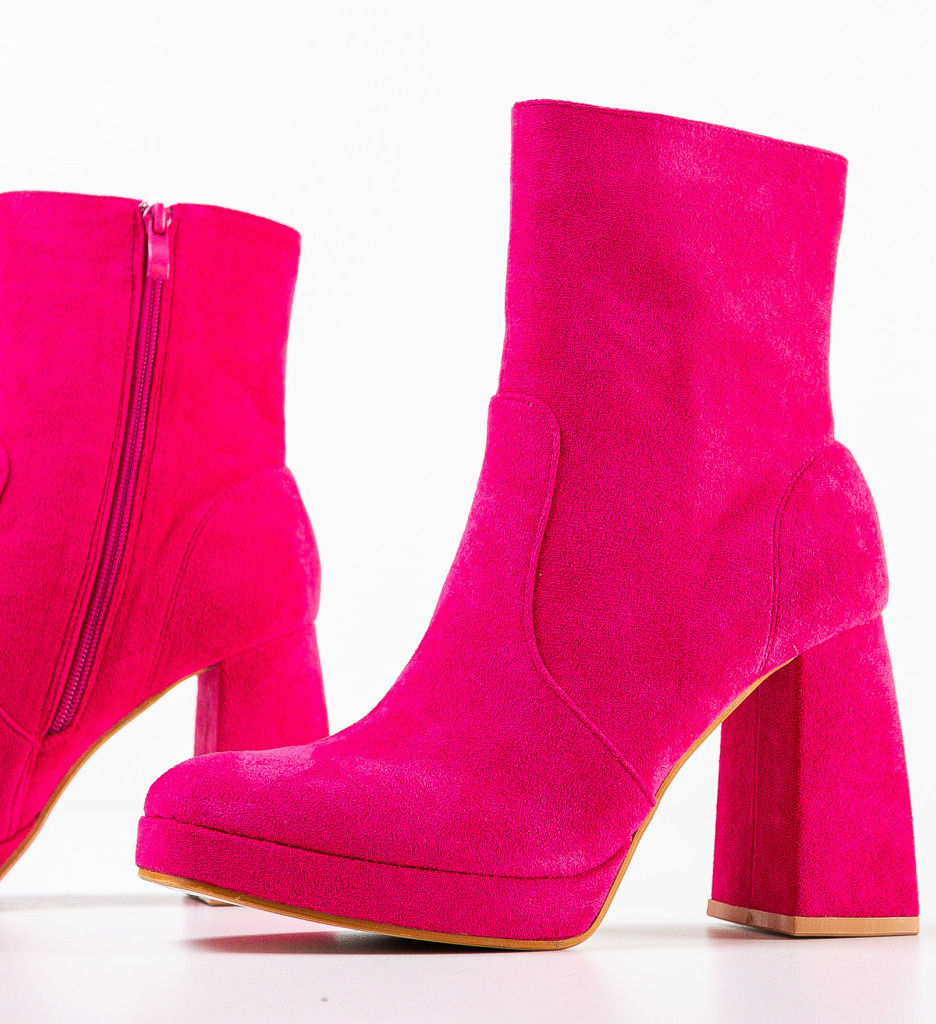 Botine dama Abbey Fuchsia - 5 | YEO