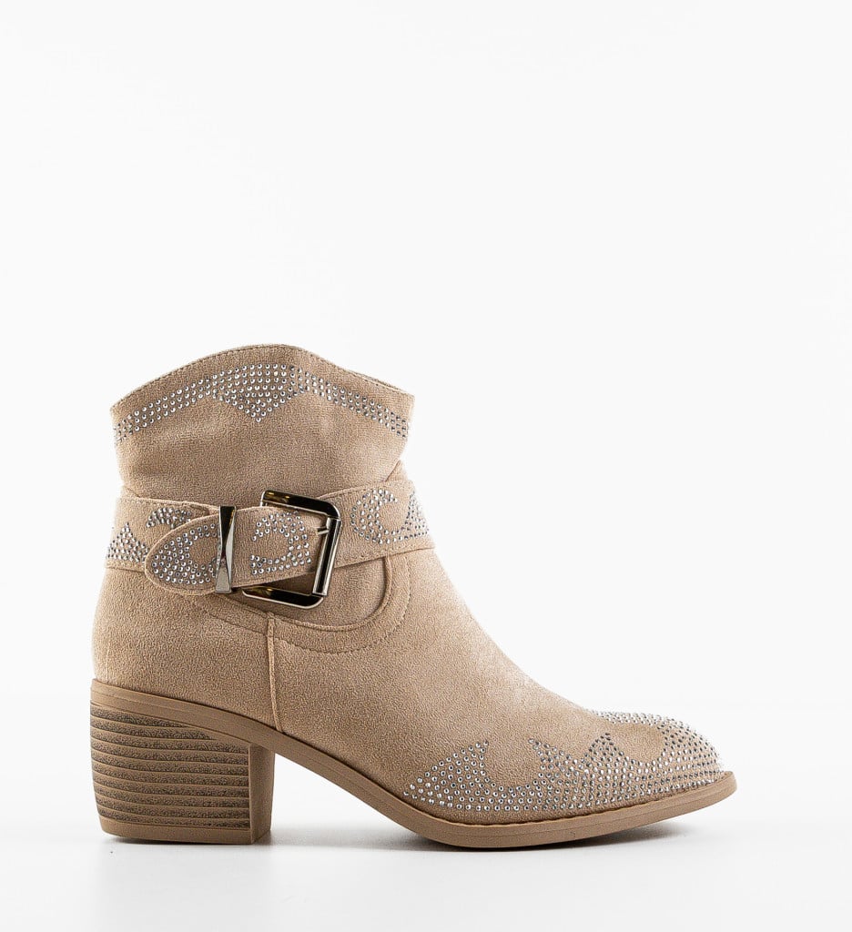 Botine dama Adams Bej - 3 | YEO