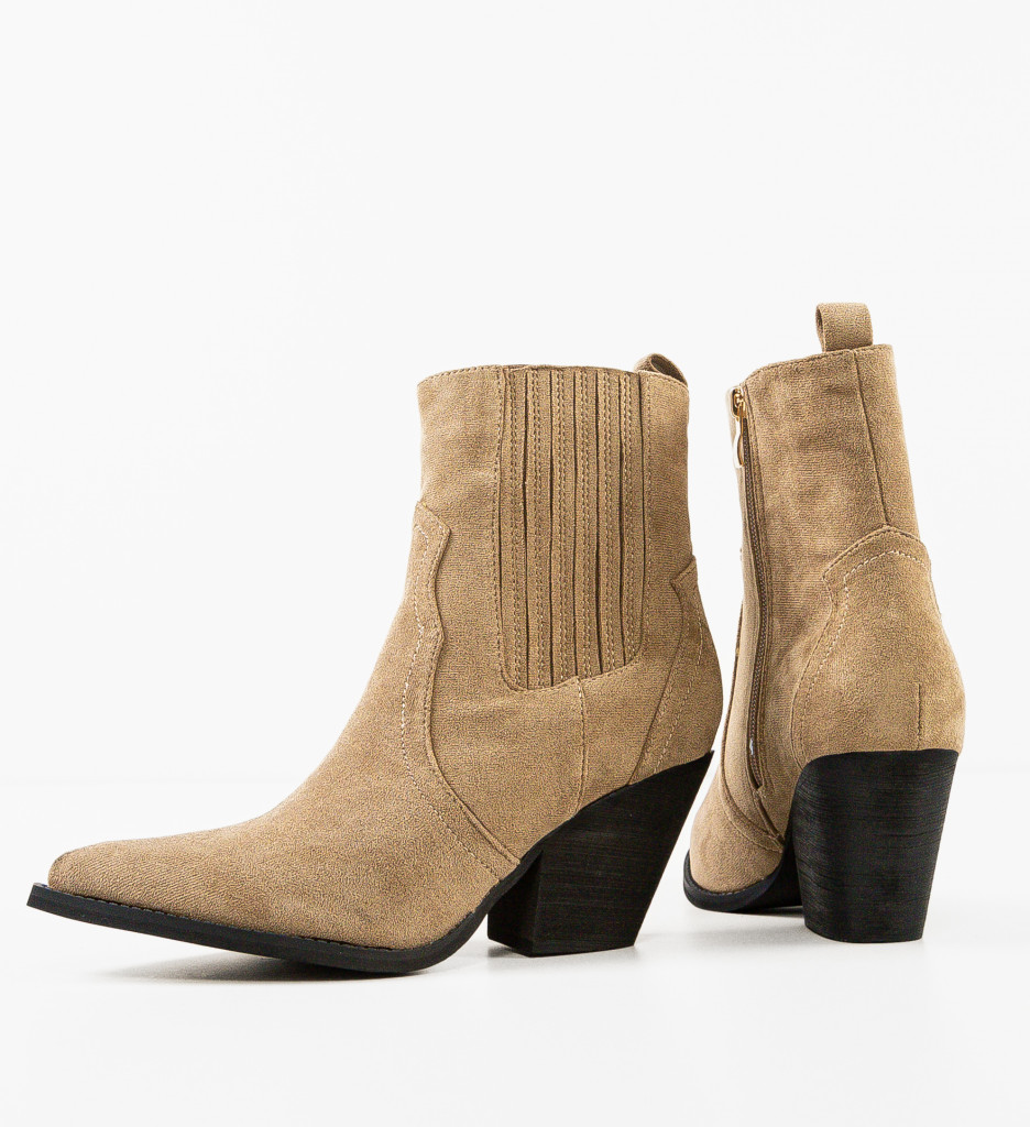 Botine dama Artegon Khaki - 5 | YEO