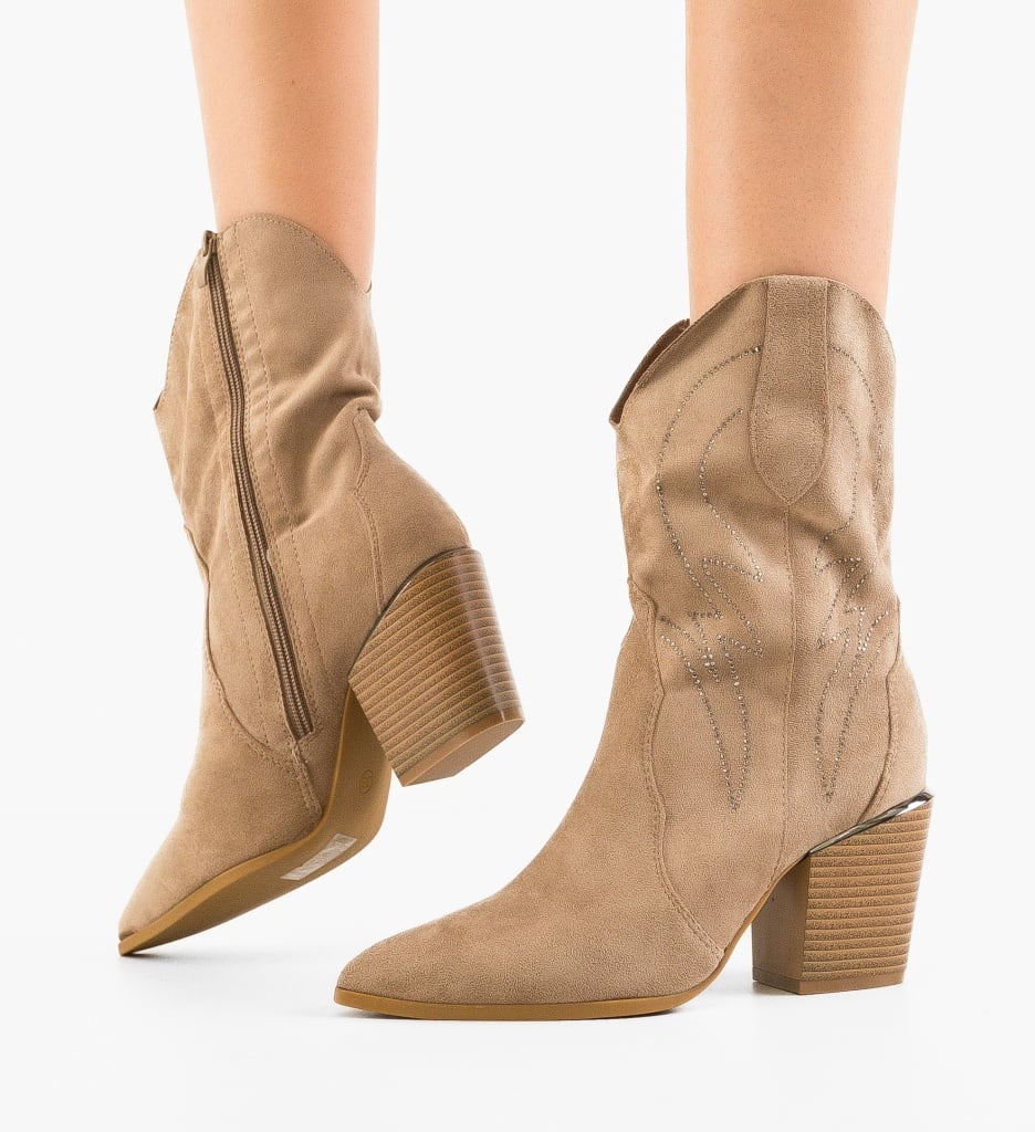 Botine dama Catheri Khaki - 2 | YEO