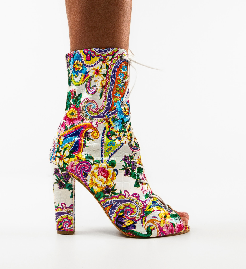 Botine dama Flowerga Albi - 5 | YEO