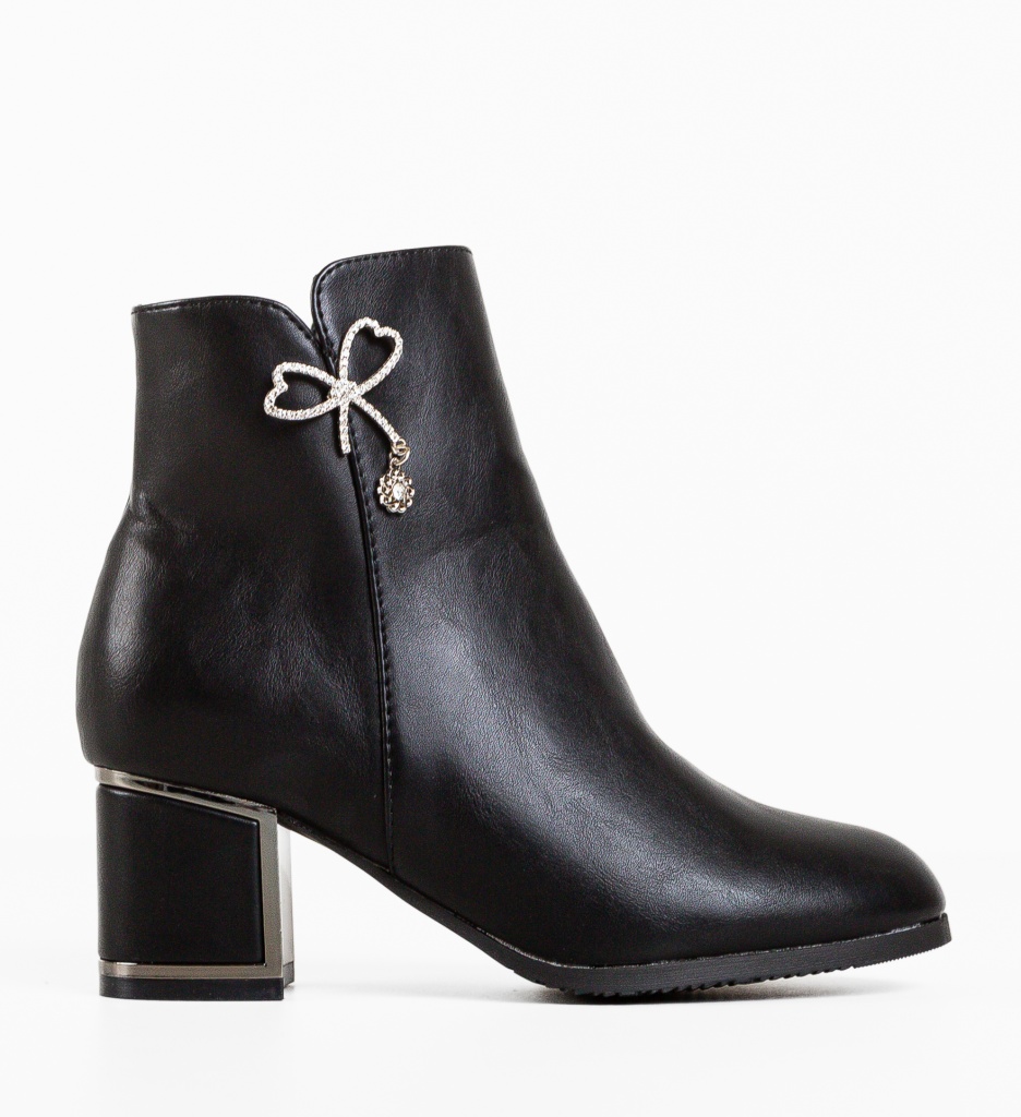 Botine dama Jasmi Negre - 3 | YEO