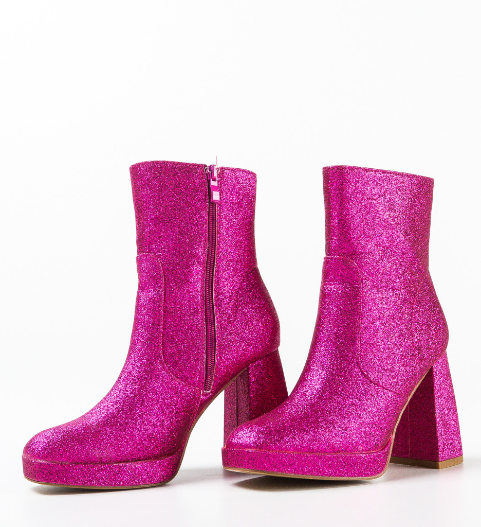 Botine dama Jazzo Fuchsia - 4 | YEO