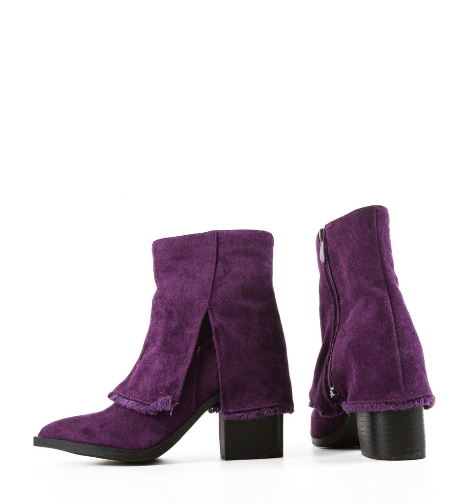 Botine dama Keith Mov - 6 | YEO