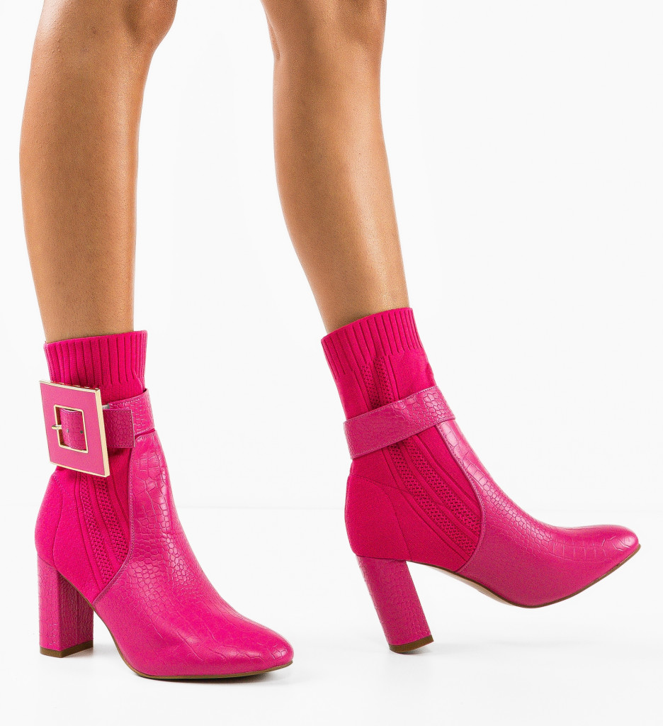 Botine dama Lyla Fuchsia - 2 | YEO