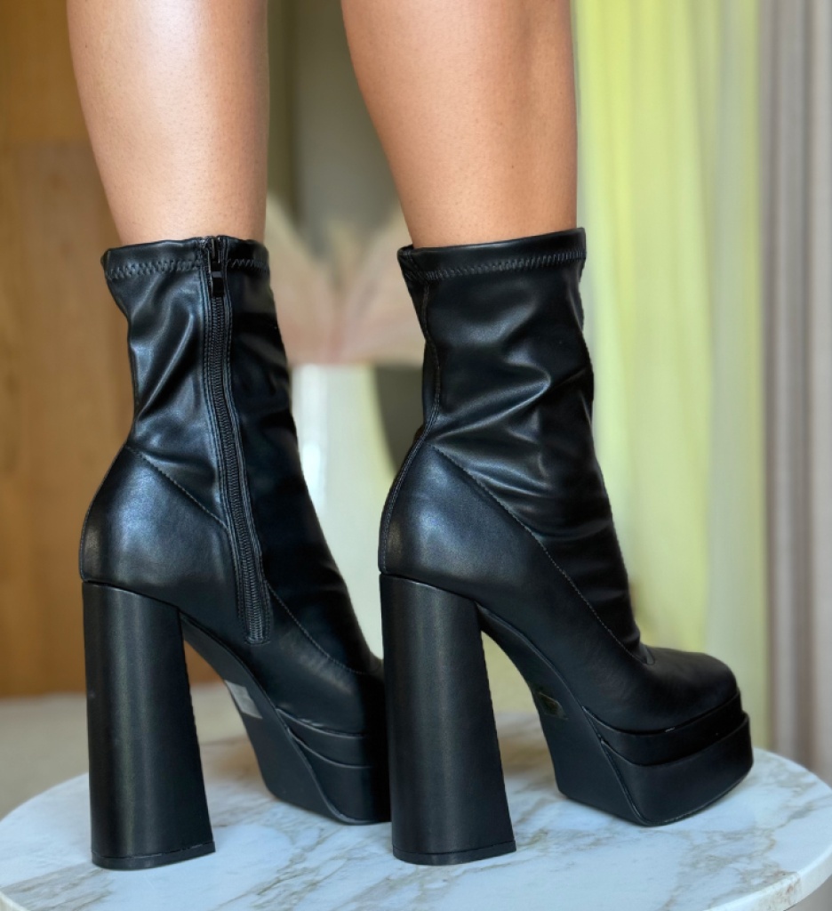 Botine dama Platouy Negre - 1 | YEO