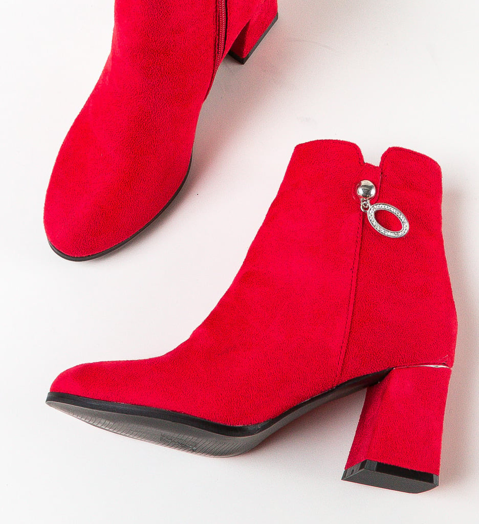 Botine dama Serrano Rosii - 5 | YEO