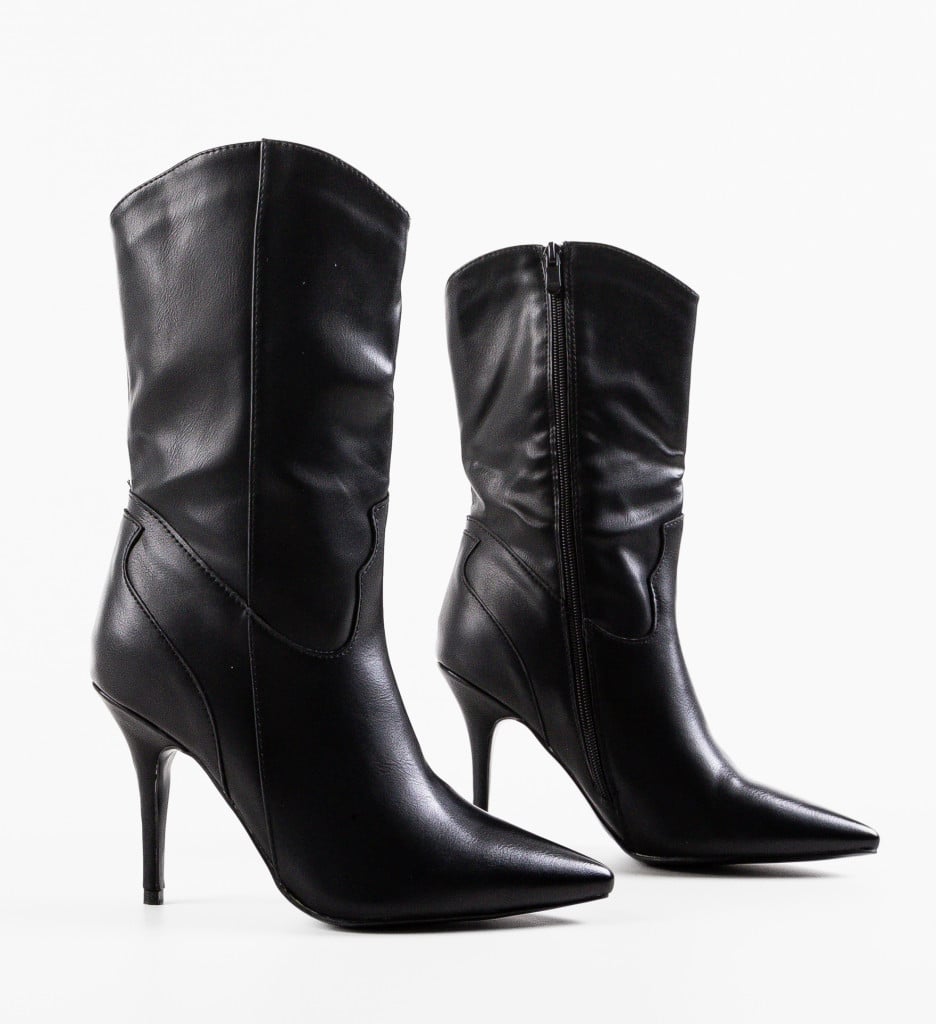 Botine dama Stone Negre - 5 | YEO