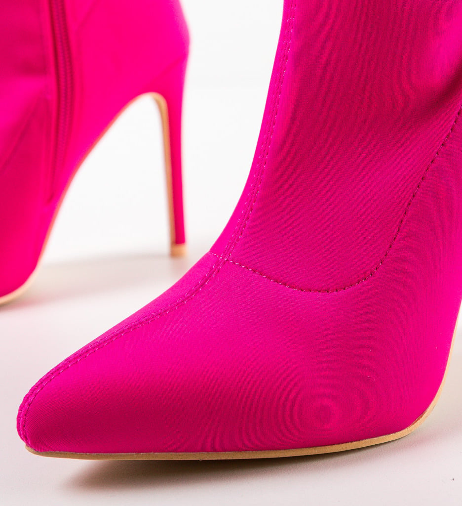 Botine dama Sullivan Fuchsia - 5 | YEO