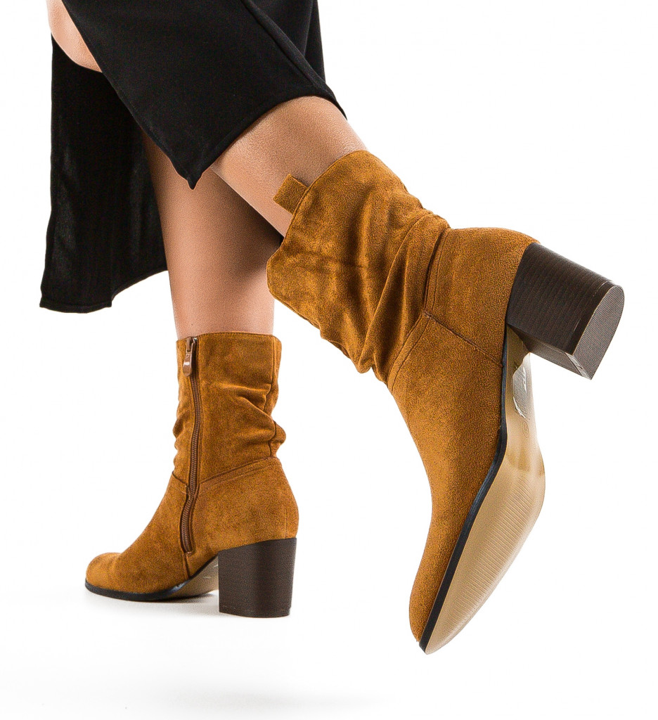 Botine dama Tasni Camel - 2 | YEO