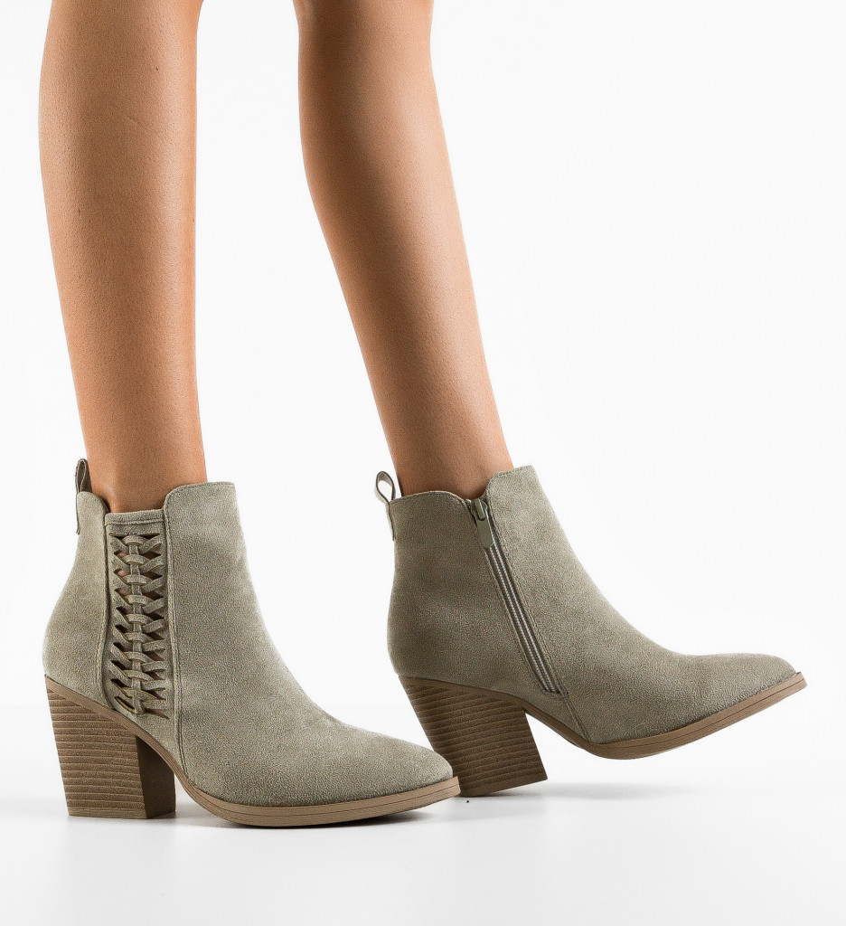 Botine dama Thondup Khaki - 3 | YEO