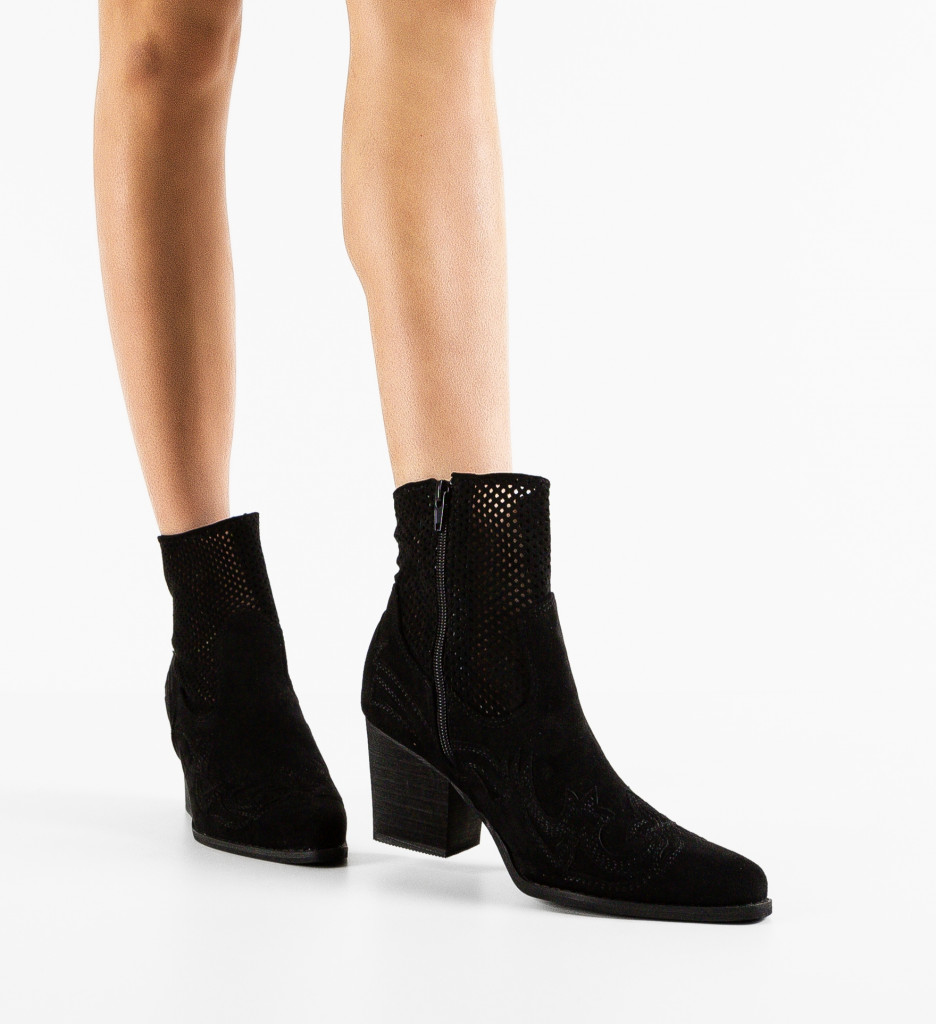 Botine dama Unoqua Negre - 1 | YEO