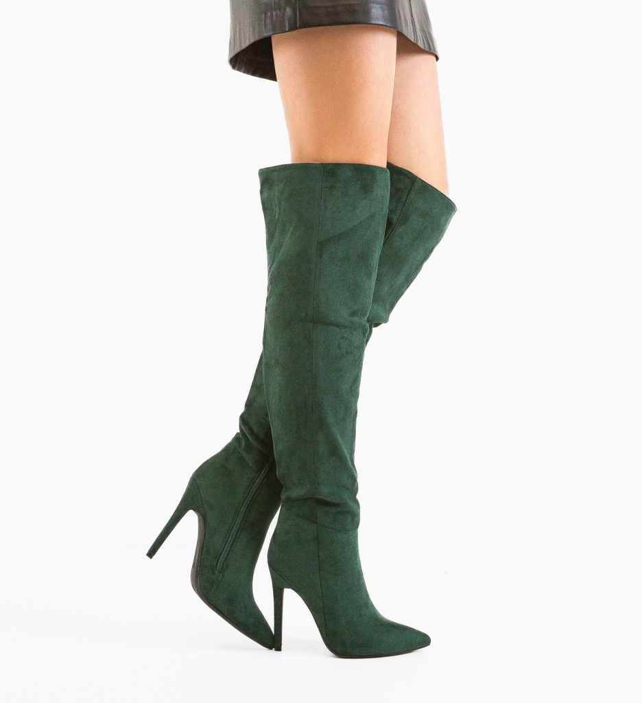 Cizme dama Barb Verzi - 3 | YEO