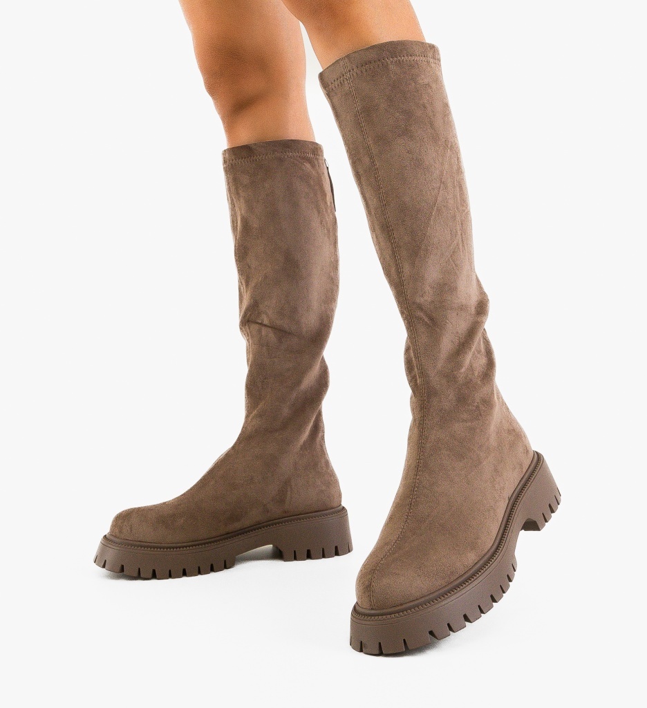 Cizme dama Karla Khaki - 2 | YEO