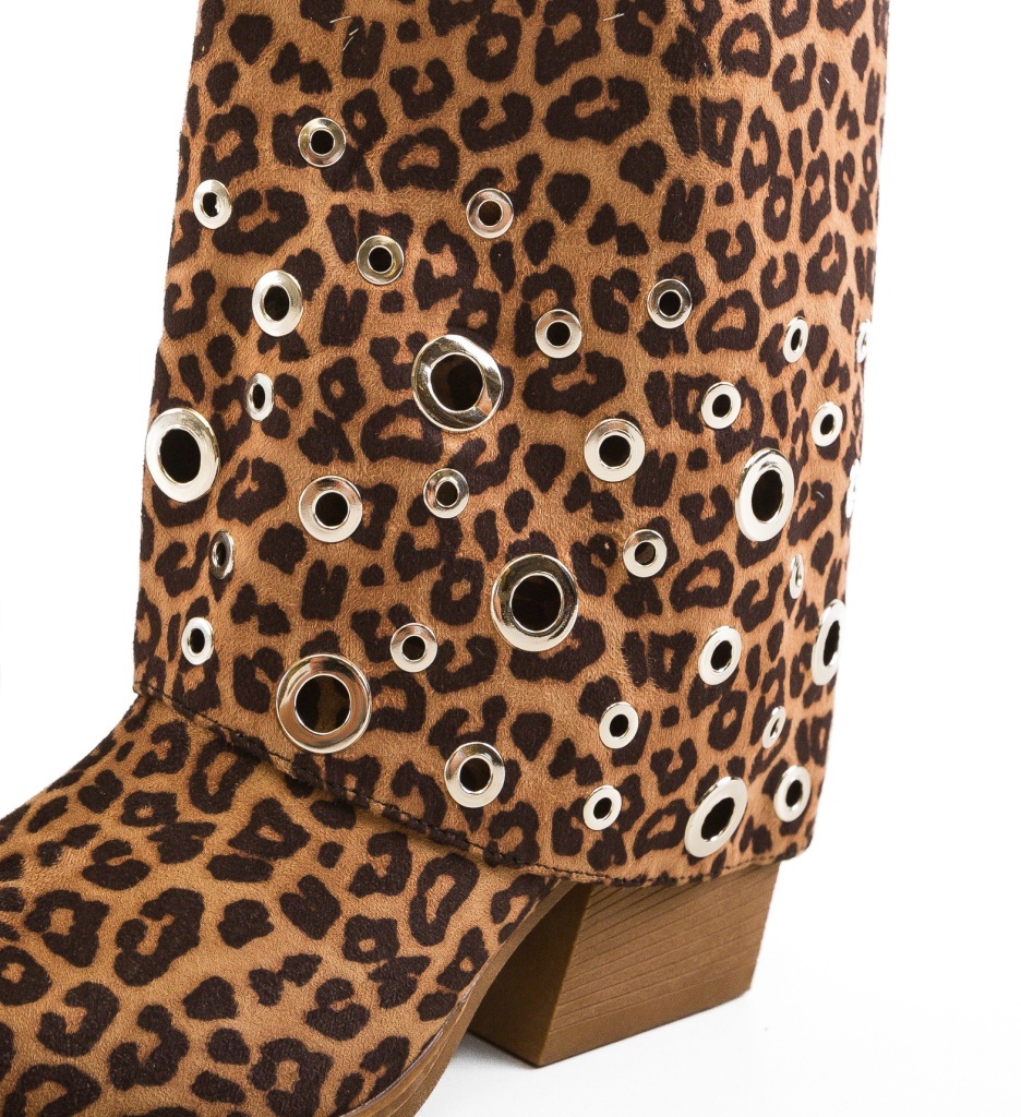 Cizme dama Leop Print - 4 | YEO