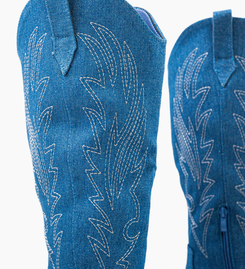 Poze Cizme dama Sam Albastre 2 depurtat.ro 