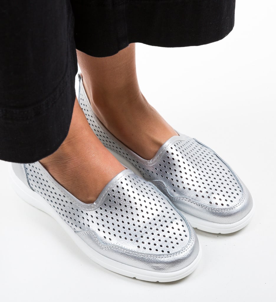 Espadrile Chapman Argintii - 2 | YEO