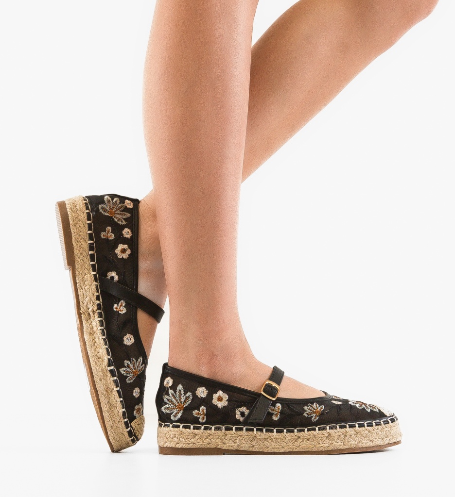 Espadrile dama Mason Negre