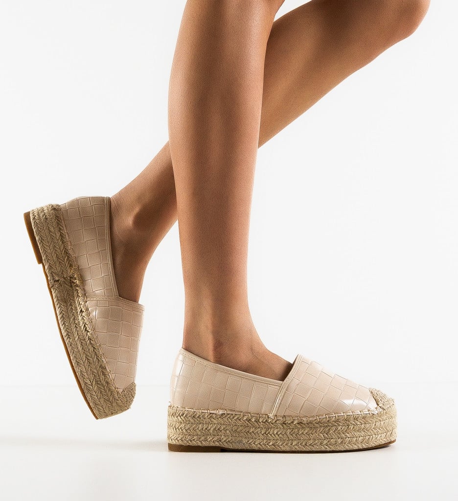 Espadrile dama Wanda Bej - 2 | YEO