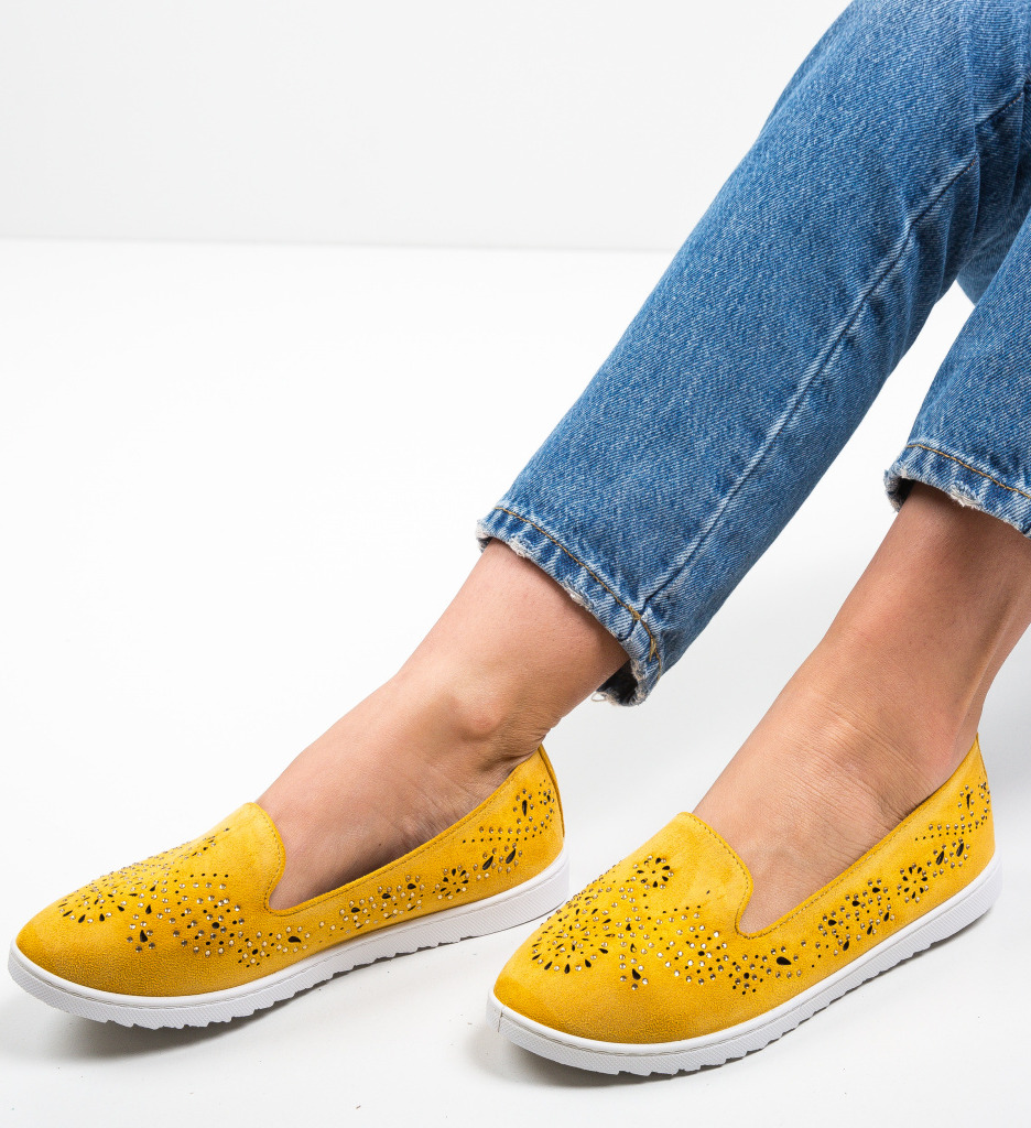 Espadrile Fred Galbene - 2 | YEO