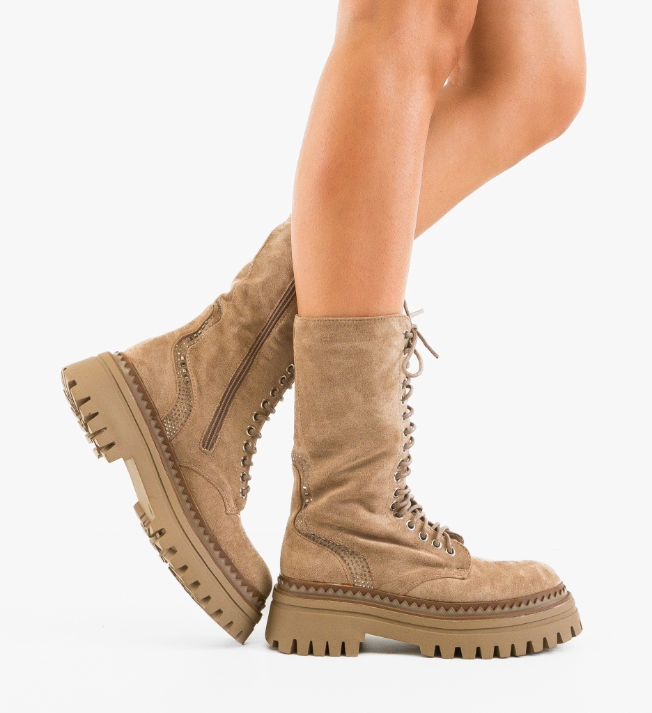 Ghete dama Roisin Khaki - 1 | YEO