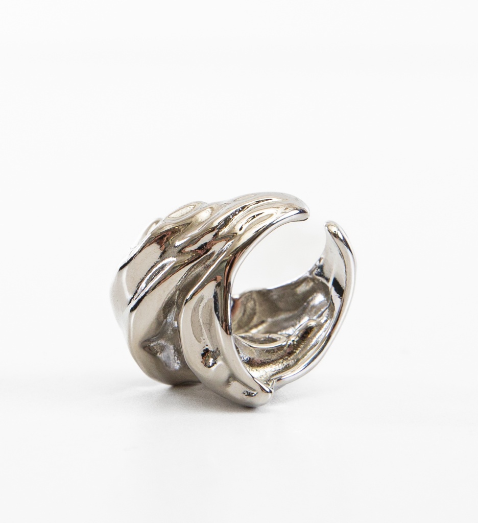Inel Mega Argintiu