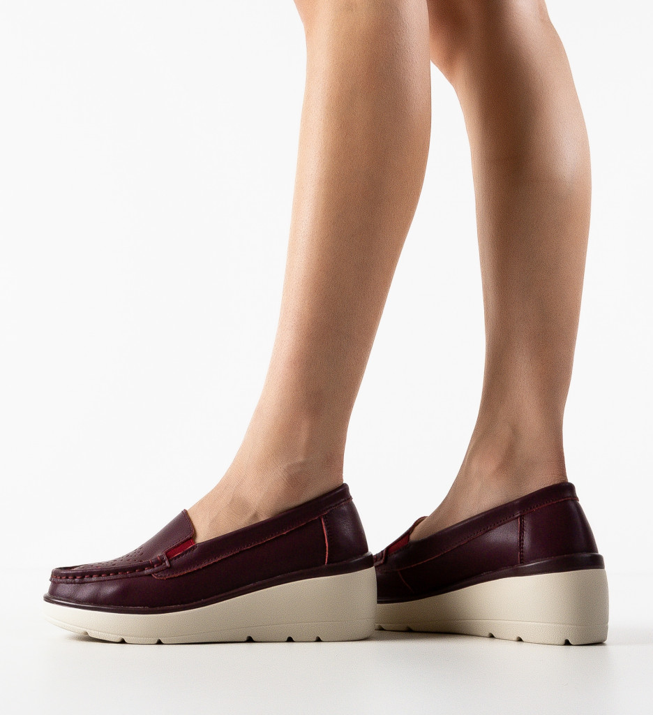 Pantofi Casual Atic Wine - 3 | YEO