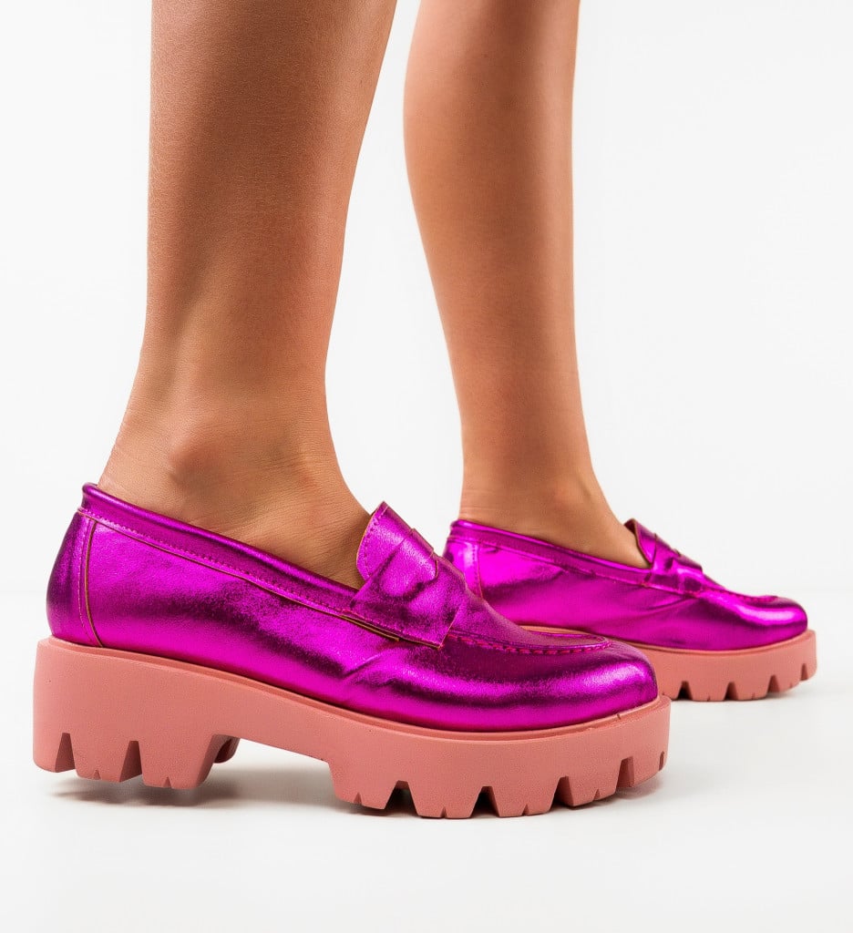 Pantofi Casual Beidar Fuchsia - 2 | YEO