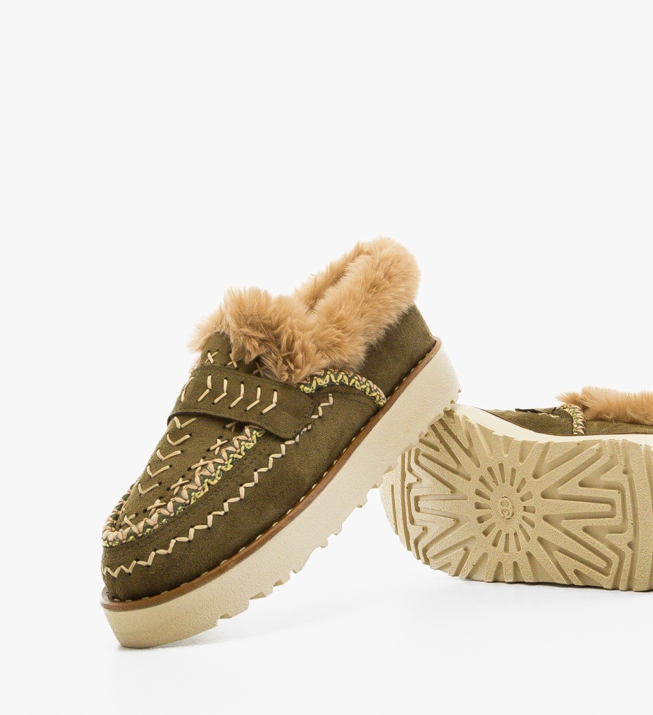 Pantofi Casual Chunky Verzi - 4 | YEO