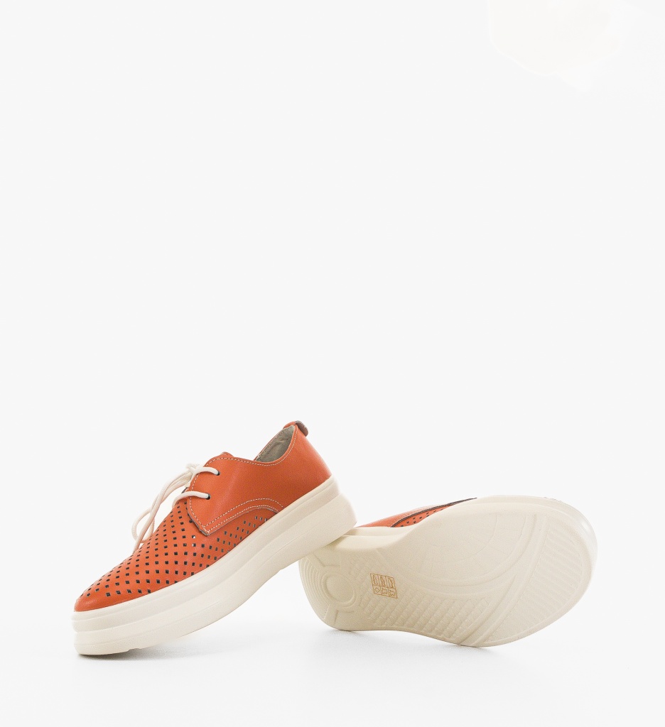 Pantofi Casual dama Alannah Portocalii - 3 | YEO