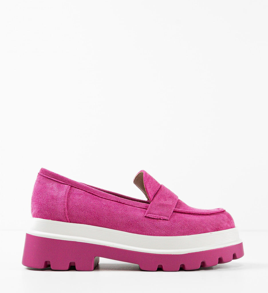 Pantofi Casual dama Hilaria Fuchsia - 4 | YEO