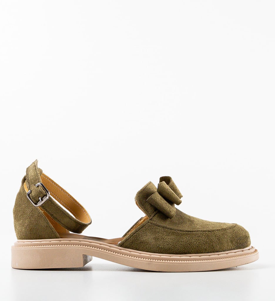 Pantofi casual dama Tolda Khaki - 4 | YEO