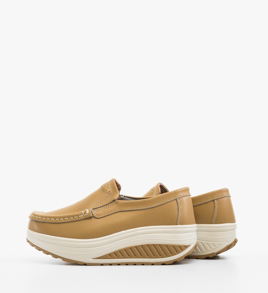 Pantofi Casual Eliot Bej - 4 | YEO